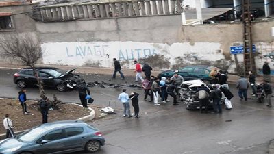 إصابة لص صدمته سيارة ملاكي عقب سرقته لسيدة في العمرانية