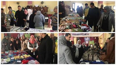 أحمد على يزور معرض الأسر المنتجة بالمرج