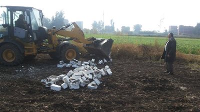 إزالة 233 حالة تعدٍ بالبناء في الوادي الجديد