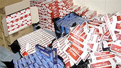ضبط 43 ألف علبة سجائر مجهولة المصدر بفيصل