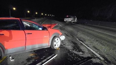 إصابة 7 أشخاص في حادث تصادم بطريق السويس