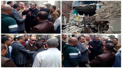 إيهاب الطماوي يتابع تهدم منزل 37 حارة إدريس بشبرا 