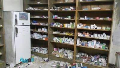 بالصور.. ضبط مخزن غير مرخص للادوية المهربة بالبساتين