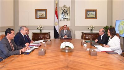 السيسي:  أهمية زيادة مساهمة قطاع الزراعة في الناتج المحلي