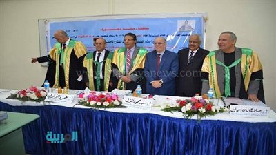 بالصور.. منح الباحث سيد ناصف درجة الدكتوراة من 