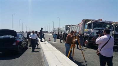 النقل: إجراء تجارب تحميل على عدد من كباري طريق شبرا / بنها 