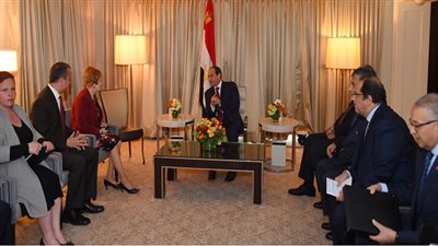 السيسي يستقبل رئيسة اللجنة الفرعية لاعتمادات الدفاع، وعدداً من رؤساء الحكومة بمجلس النواب الأمريكي