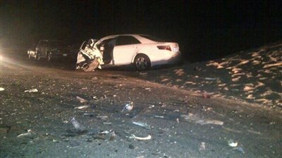 إصابة ٥ أشخاص في تصادم سيارتين بطريق إسكندرية الصحراوي