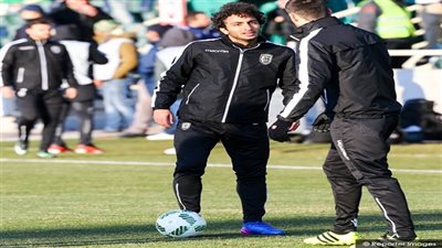 عمرو وردة يختتم تدريباته مع باوك لمواجهة باناثينايكوس بكأس اليونان