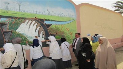 تعليم الفيوم تجميل ميدان نادى الشرطة بالفيوم 