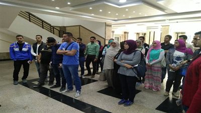 انطلاق الفوج الثاني عشر من شباب الجامعات لزيارة مستشفى دمياط العسكري 