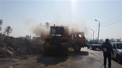 حملة لرفع كفاءة الشوارع الرئيسية بالعمرانية