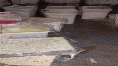 بالصور.. مباحث التموين تضبط مصنع لمنتجات الالبان غير ادمى