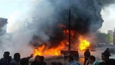 نشوب حريق بمبنى مجاور لكلية الشرطة القديمة في العباسية