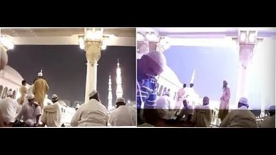 بالفيديو.. هلع المصلين بالحرم المكي من العواصف الرعدية