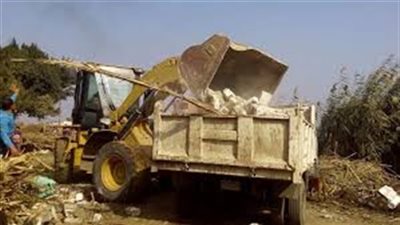 إزالة 13 حالة تعد على الأراضي الزراعية بمطاي في المنيا