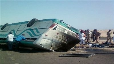 الصحة: وفاة مواطنين وأصابة 28 أخرين فى حادث أنقلاب اتوبيس بجنوب سيناء