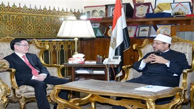 وزير الأوقاف يستقبل وزير الشئون الدينية الصيني والوفد المرافق له 