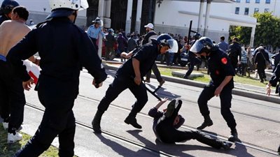 الأمن المغربي يفرق تظاهرة بالقوة في العاصمة الرباط