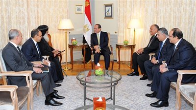 السيسي يستقبل الأنبا دميان أسقف الكنيسة القبطية في ألمانيا