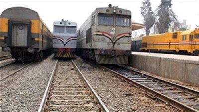 عودة حركة القطارات بعد رفع الجرار المحترق في القليوبية