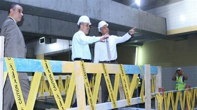 وزير النقل يتابع أعمال تنفيذ محطة هارون بالجزء الأول للمرحلة الرابعة من الخط الثالث لمترو الأنفاق
