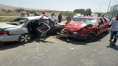 الصحة: إصابة 10 مواطنين في حادثي سير بالقليوبية والشرقية