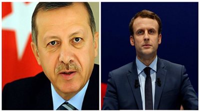 ماكرون وأردوغان يبحثان الأزمة السورية هاتفيا