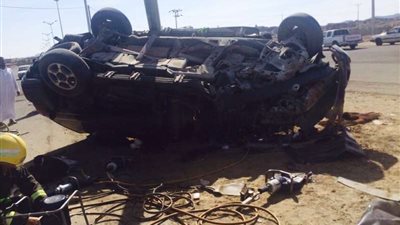 سيارة مخالفة تصدم عربة إسعاف بالسعودية وتتسبب في حالتي وفاة