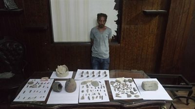 يقظة أمين شرطة وراء إحباط سرقة عدد من القطع الأثرية من أحد مخازن الآثار