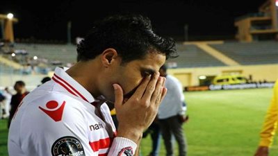 محمد إبراهيم يؤدي تدريبات تأهيلية بمعسكر الزمالك