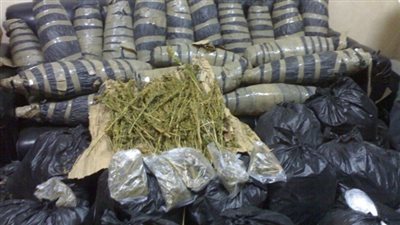 مباحث السويس تحبط محاولة تهريب طن من المخدرات قادمة من سيناء