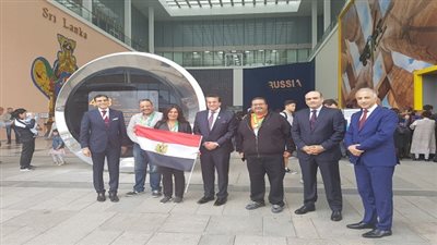 خالد عبد الغفار يتفقد الجناح المصري بمعرض إكسبو- أستانا 2017