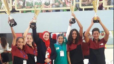 التعليم تفوز بالمراكز الأولى وتحصد 4 كؤوس  فى بطولة الجمنزياد بلبنان