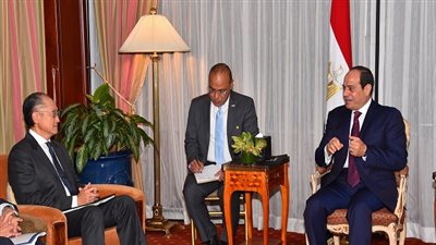السيسي في لقاء رئيس البنك الدولي: مواصلة تنفيذ برنامج الإصلاح الاقتصادي