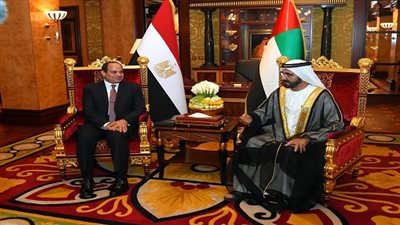 السيسي يزور امارة دبى ويلتقى مع الشيخ محمد بن راشد آل مكتوم