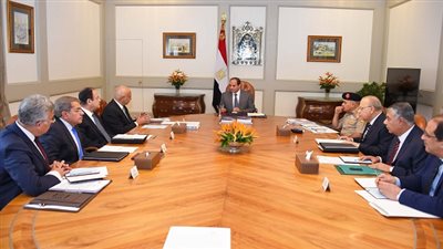 السيسي يجتمع مع مجلس الوزراء وعدد من الوزراء وكبار المسئولين