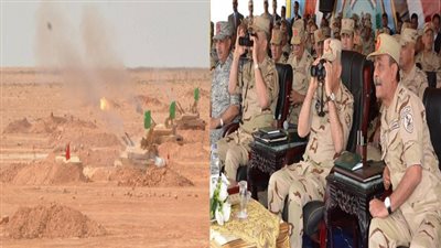 الفريق اول صدقي صبحي يشهد المرحلة الرئيسية لـ 