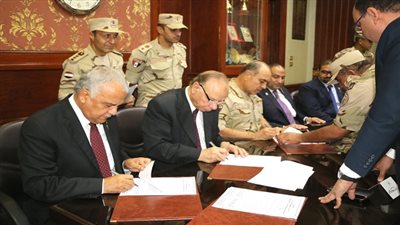 محافظ القاهرة يوقع بروتوكول تعاون مع المنطقة المركزية العسكرية لإنشاء مدرستين جديدتين بمدينة السلام