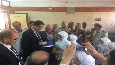 الجيوشى يتفقد مدارس أشمون الفنية