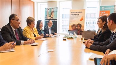 سحر نصر تبحث مع المديرة الإدارية للبنك الدولى الاسراع فى اجراءات التوقيع على الشريحة الثالثة بقيمة مليار دولار