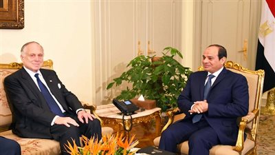 السيسي يستقبل رئيس الكونجرس اليهودى العالمى