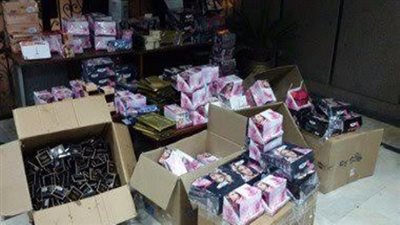 ضبط 3460 مستحضر تجميل مجهول المصدر بالإسكندرية