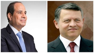 الرئيس السيسي يجرى اتصالاً بالعاهل الأردنى