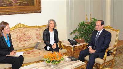 السيسي يستقبل وزيرة الدولة للتحديث الإدارى البرتغالية