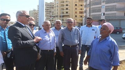 محافظ السويس يكلف رؤساء الاحياء بتجميل وتطوير طريق وميدان المحروسة 