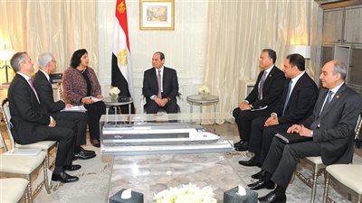 السيسي يستقبل الرئيس التنفيذى لشركة نافال للصناعات البحرية 