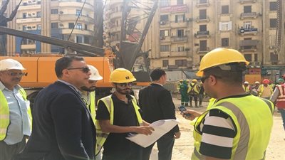 عرفات في جولة مفاجئة لمتابعة اعمال تنفيذ محطة جمال عبد الناصر 