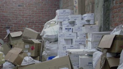 ضبط 120 ألف شريط مكمل غذائى 