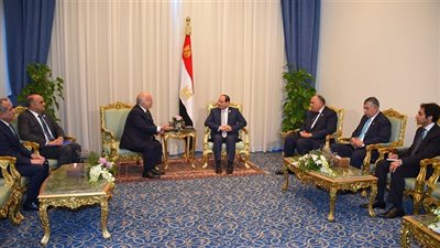 السيسي يستقبل الأمير الحسن بن طلال رئيس منتدى الفكر العربي